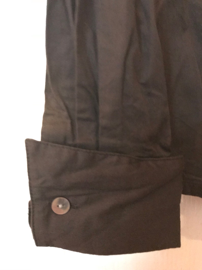 chocolate brown button up shirt