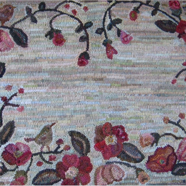 Primitive Hooked Rug - Etsy