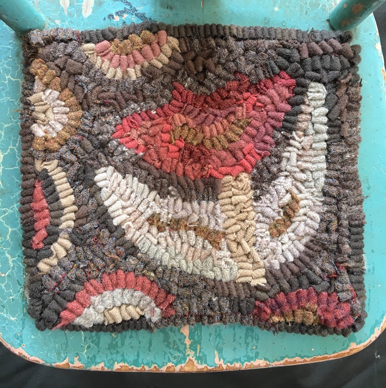 Field Tulip PDF Pattern Hooked NorthwestFolkDesign Marijo Taylor Rug Hooking Patterns Hand Hooked Rug Primitive 7 x 8