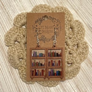Boucles d&#39;oreilles livre, cadeau livresque pour amateur de lecture, chut... Je lis