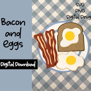 Bacon et œufs Fichiers SVG pour machines à découper, PNG Clipart, Citations de bacon, Stationnaire, Chemises de couples, Cartes d’amitié, Amour pour le bacon