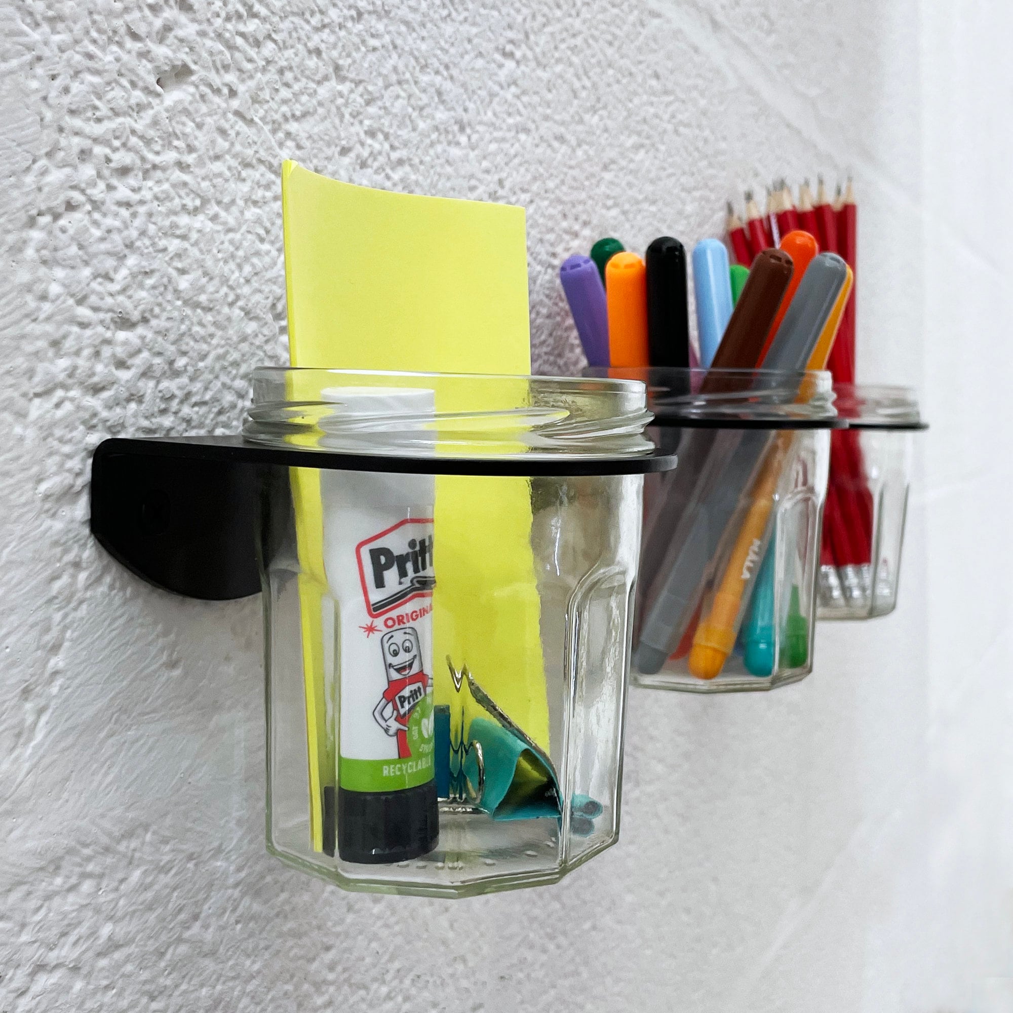 Jar Wall Holder 3 Pack Jam Jar Holder Storage Wall Mount Etsy UK