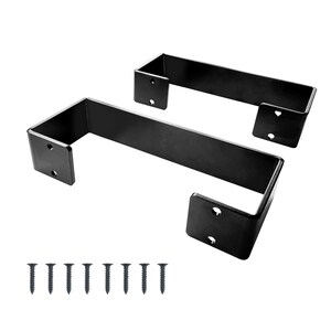 Peut inclure: Deux &eacute;querres d'&eacute;tag&egrave;re en m&eacute;tal noir avec des trous pr&eacute;-perc&eacute;s, pr&eacute;sent&eacute;es avec un jeu de vis noires. Les &eacute;querres en forme de L sont con&ccedil;ues pour le montage d'&eacute;tag&egrave;res. Le mat&eacute;riel est adapt&eacute; aux projets de bricolage.
