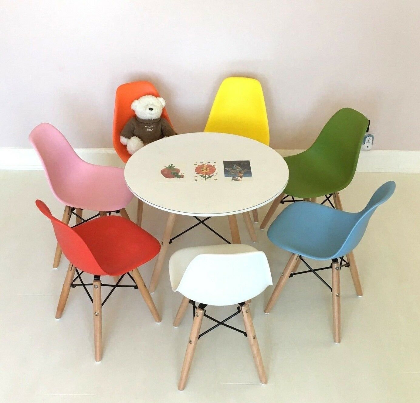 Kids eames table store and chairs