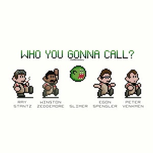 Ghostbusters/Slimer Cross Stitch Pattern