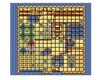デアゴスティーニ　ART COURSE Cross Stitch Pattern Art Deco Style Cool Colourway