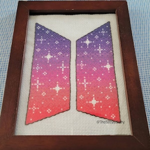 Bts Galaxy Cross Stitch Pattern