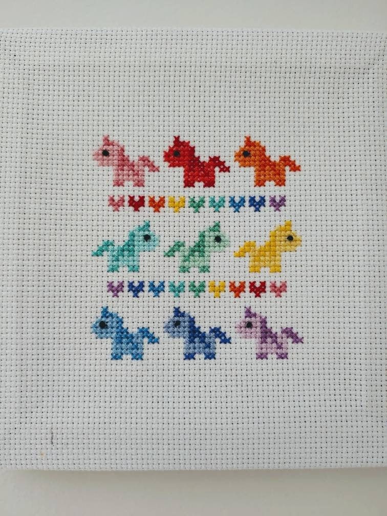 Unicorn cross stitch discount