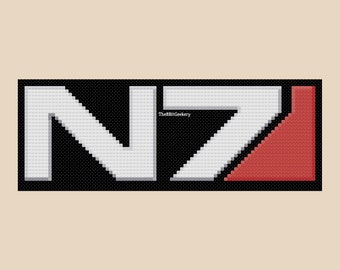 N7 Mass Effect cross stitch pattern