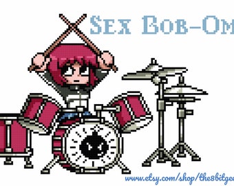Kim Pine Drum Kit Cross Stitch Pattern - Etsy