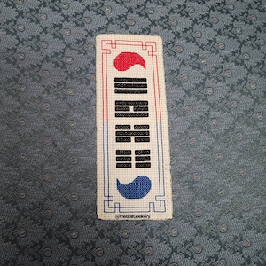 South Korea Flag cross stitch pattern