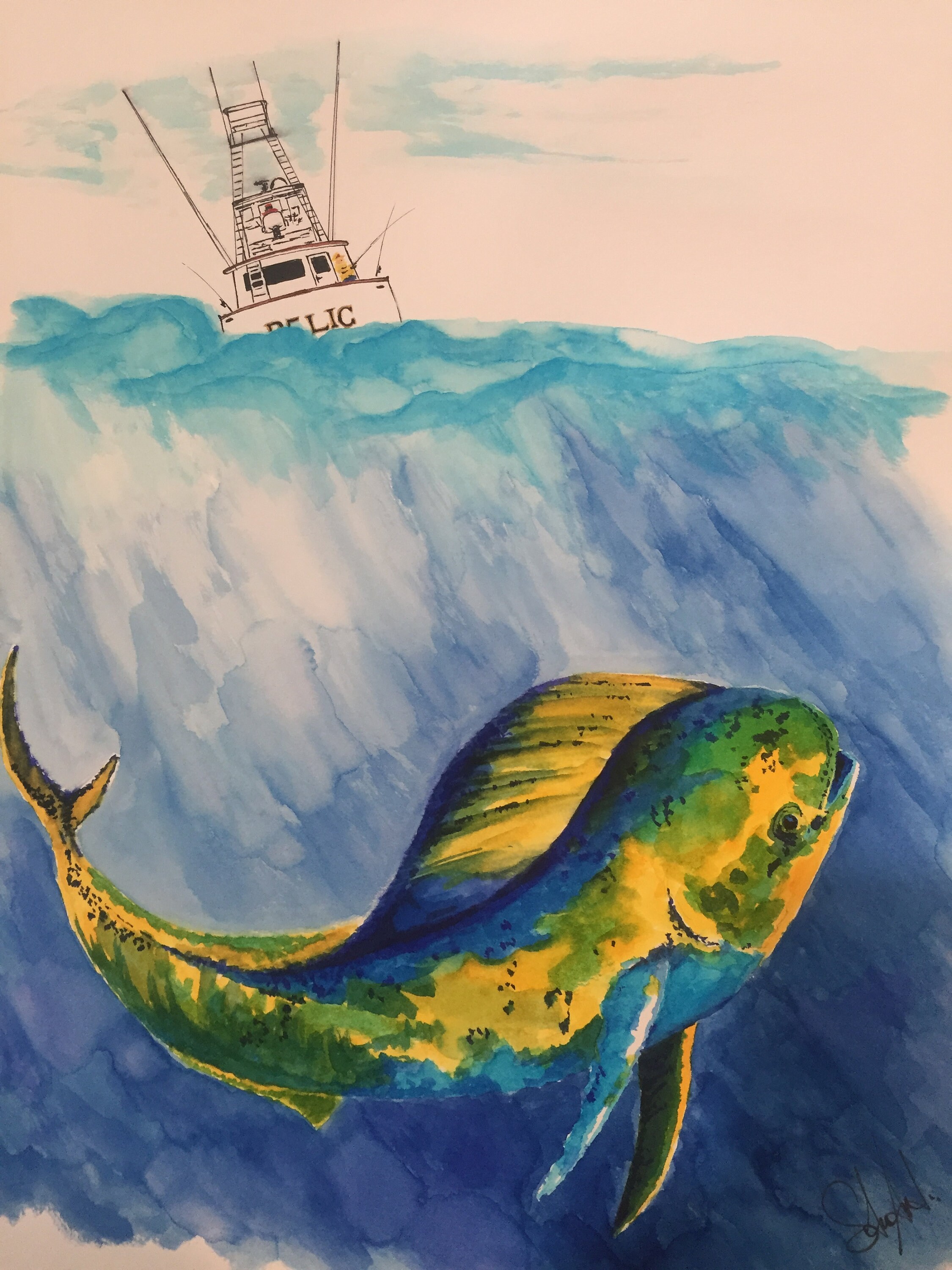 Relic Deep Sea Fishing Watercolour Brush Pens Fishing Lures, Vintage Lures,  Fish Art, Wall Art, Maps, Nautical, Wildlife, Marine -  Canada