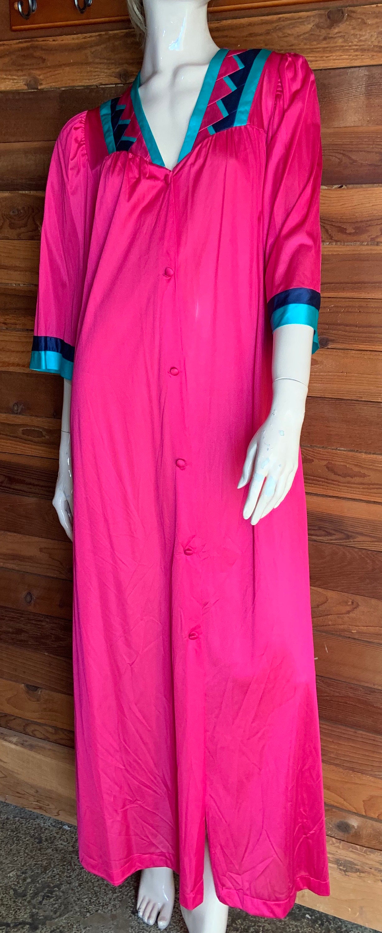 Vintage Lingerie 1970s HENSON KICKERNICK Pink Size Small Robe | Etsy