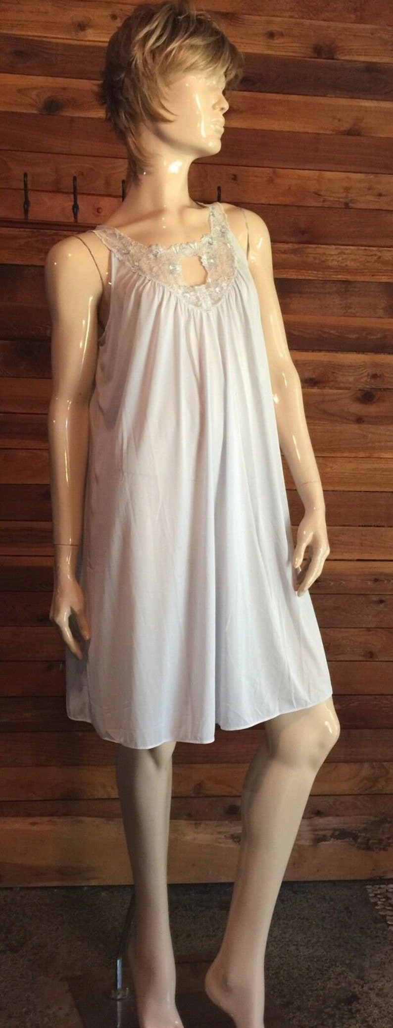 Vintage Lingerie 1990s SHADOWLINE Blue Size Small Nightgown - Etsy