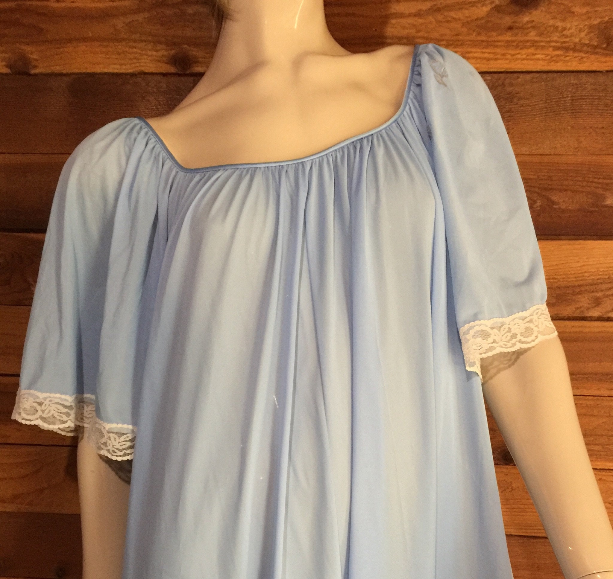 Vintage Lingerie 1970s LUCIE ANN Blue Size Medium Sweep | Etsy