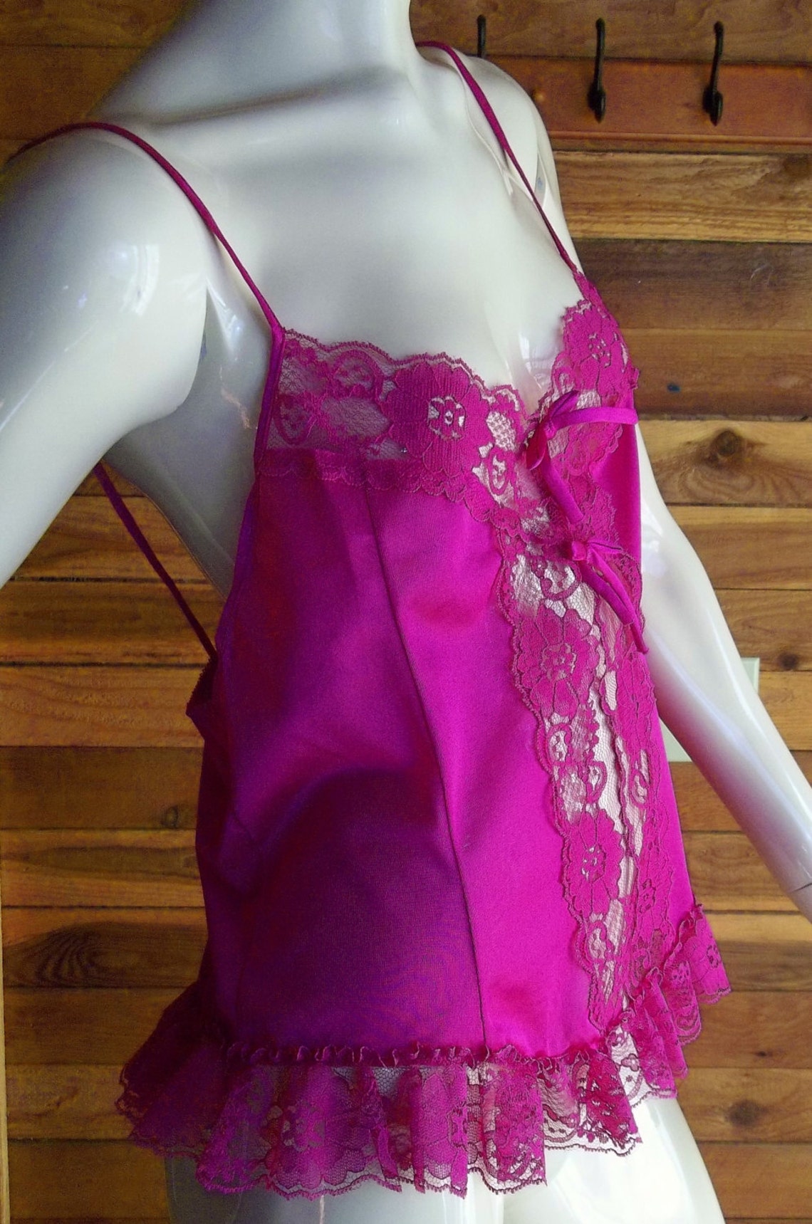 Vintage Lingerie 1980s Mauve CHIC LINGERIE Camisole Large - Etsy