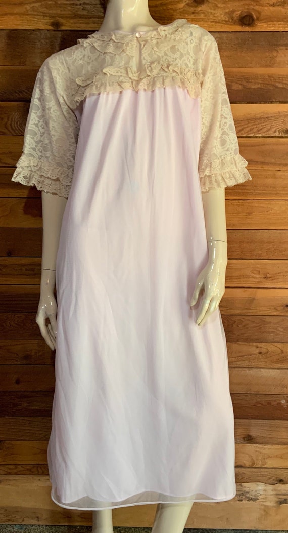 Vintage Lingerie 1950s MARY BARRON Nightgown Lavender Chiffon - Etsy