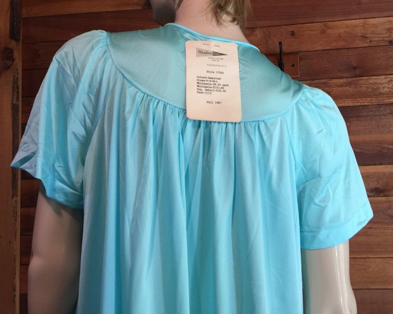 Vintage Lingerie 1980s SHADOWLINE Blue Size Small Nightgown | Etsy