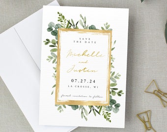Boho Save the Date Template Download | Eucalyptus Save the Date | Templett Save the Date | Foil Save the Date Foil | Fall Save the Date |023
