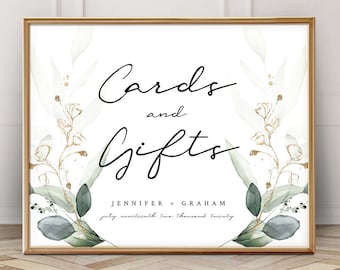 Card and Gift Sign, Custom Sign | 5x7 and 8x10 Included | Wedding Card Box Sign, Gift Table Sign, Wedding Signs, Custom Signs #001