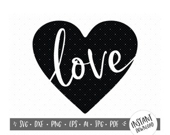 Love Heart Clipart/Valentines Day SVG/Wedding Invitations SVG/Business Use/Wedding Couple SVG