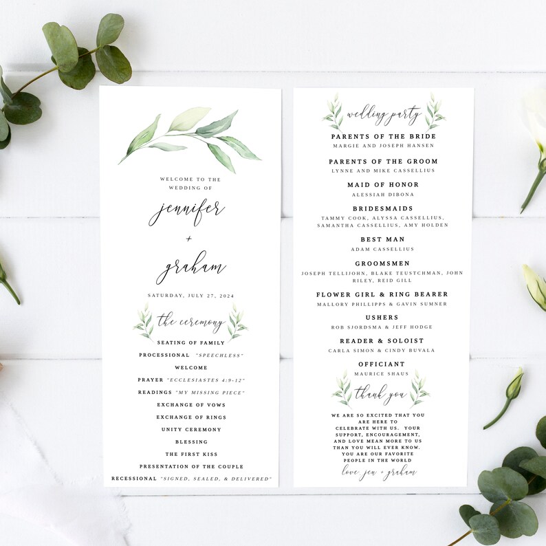 wedding programs templates for mac