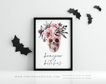 Digital Download/Halloween Party Ideas/DIY Halloween Decor/Halloween Vector Art/Day of the Dead Decorations/Day of the Dead Wall Art