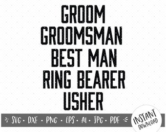 Team Groom SVG/Wedding Names Svg/Bride and Groom Svg/Wedding Party Gifts/DIY Bachelor Party Shirt/DIY Wedding Party Robes