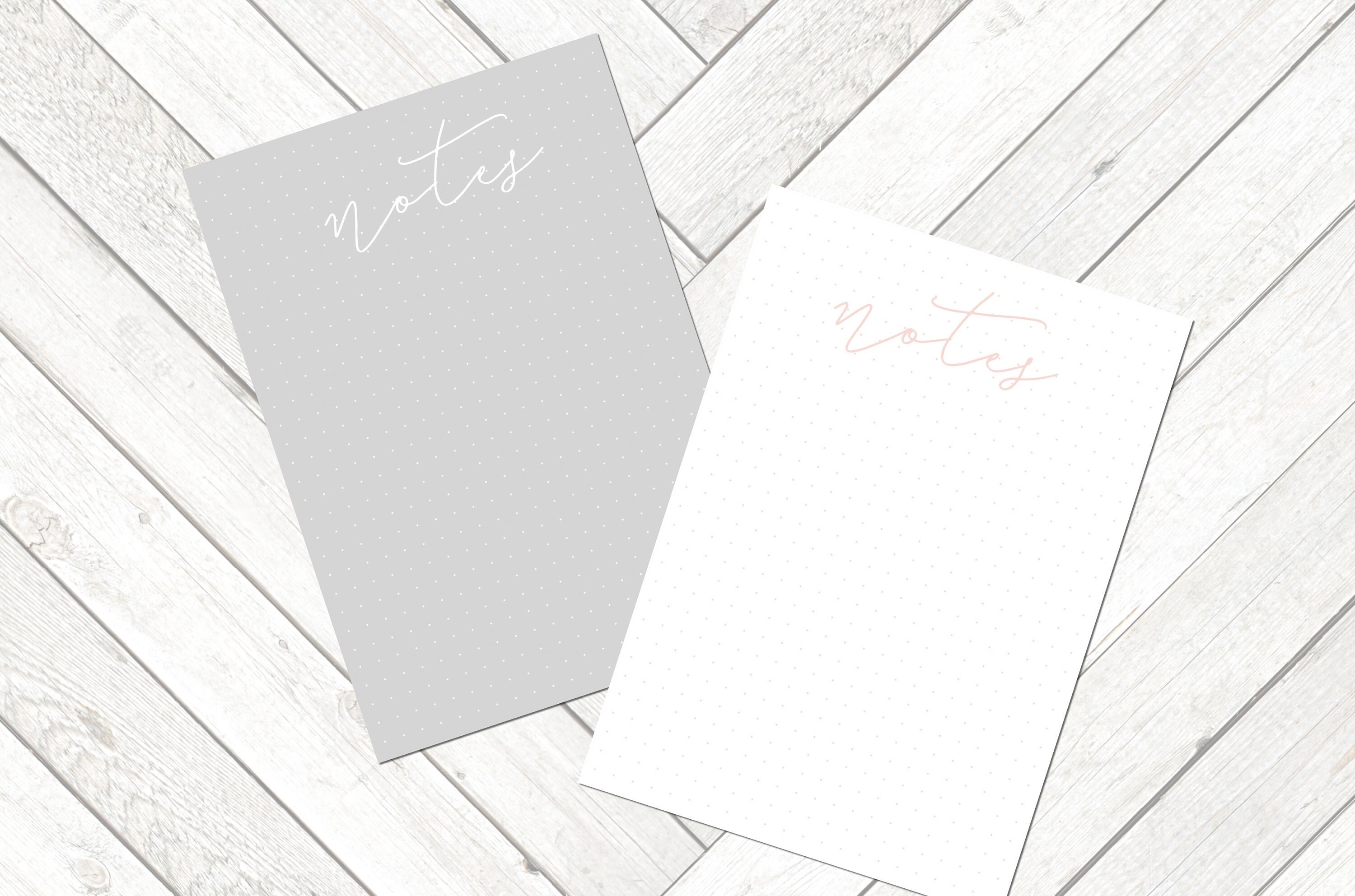 A5 Dot Grid PRINTABLE Planner Inserts Pink Grey A5 Planner | Etsy