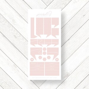 Pink White Journal Planner Functional Decorative Stickers Set, Blush ...