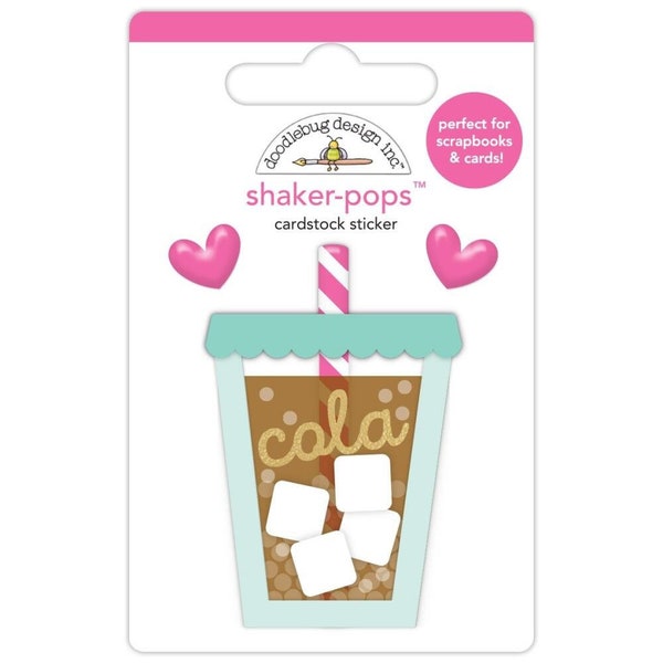 Doodlebug Designs Hello Again Soda Sweet Doodle-Pop Dimensional Sticker