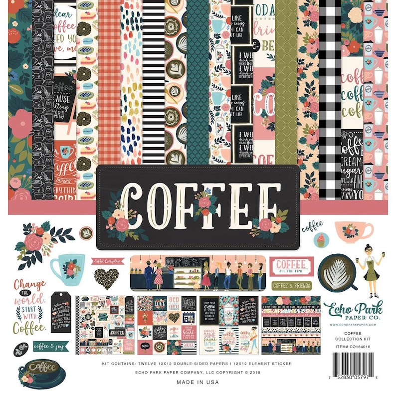 Echo Park Coffee 12x12 Collection Kit