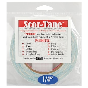1/4 inch (.25 inch) Scor-Tape Scrapbook Adhesive