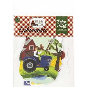 Echo Park Down On The Farm Die Cut Ephemera