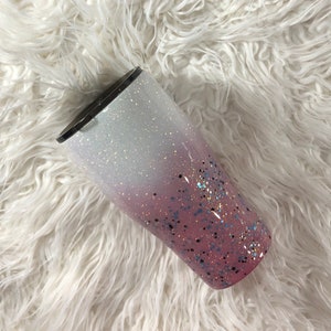 30oz Jack and Jill Of America Theme Custom Ombre Glitter Tumbler image 4