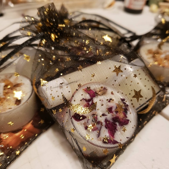 Reiki charged gift set-self care kit-nag champa-tealight-lip salve-hand salve-moon flower-Himalayan salt-lotus flower-sweetgrass-palo santo