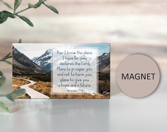 Christian Bible Verse Magnet - Jeremiah 29