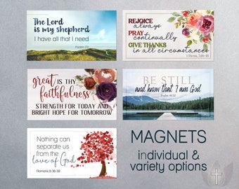 Bible Verse Fridge Magnets - Faith Christian Gifts - Encouraging Words