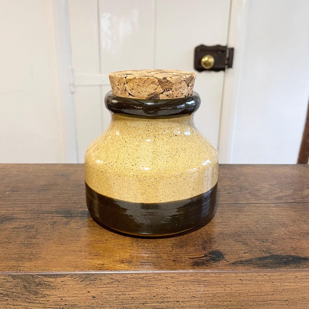 Vintage Stoneware Storage Jar Holkham Pottery Cyril Ruffles Ceramic Pot ...