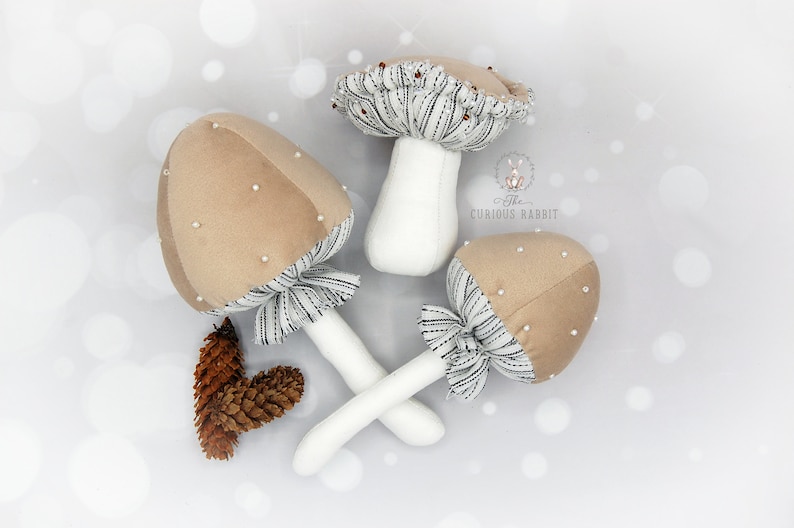 VELVET MUSHROOMS CHAMPAGNE Home Decor, Home Accessories Country Style
