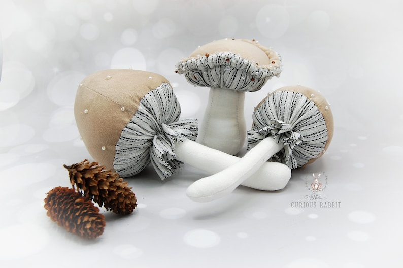 VELVET MUSHROOMS CHAMPAGNE Home Decor, Home Accessories Country Style
