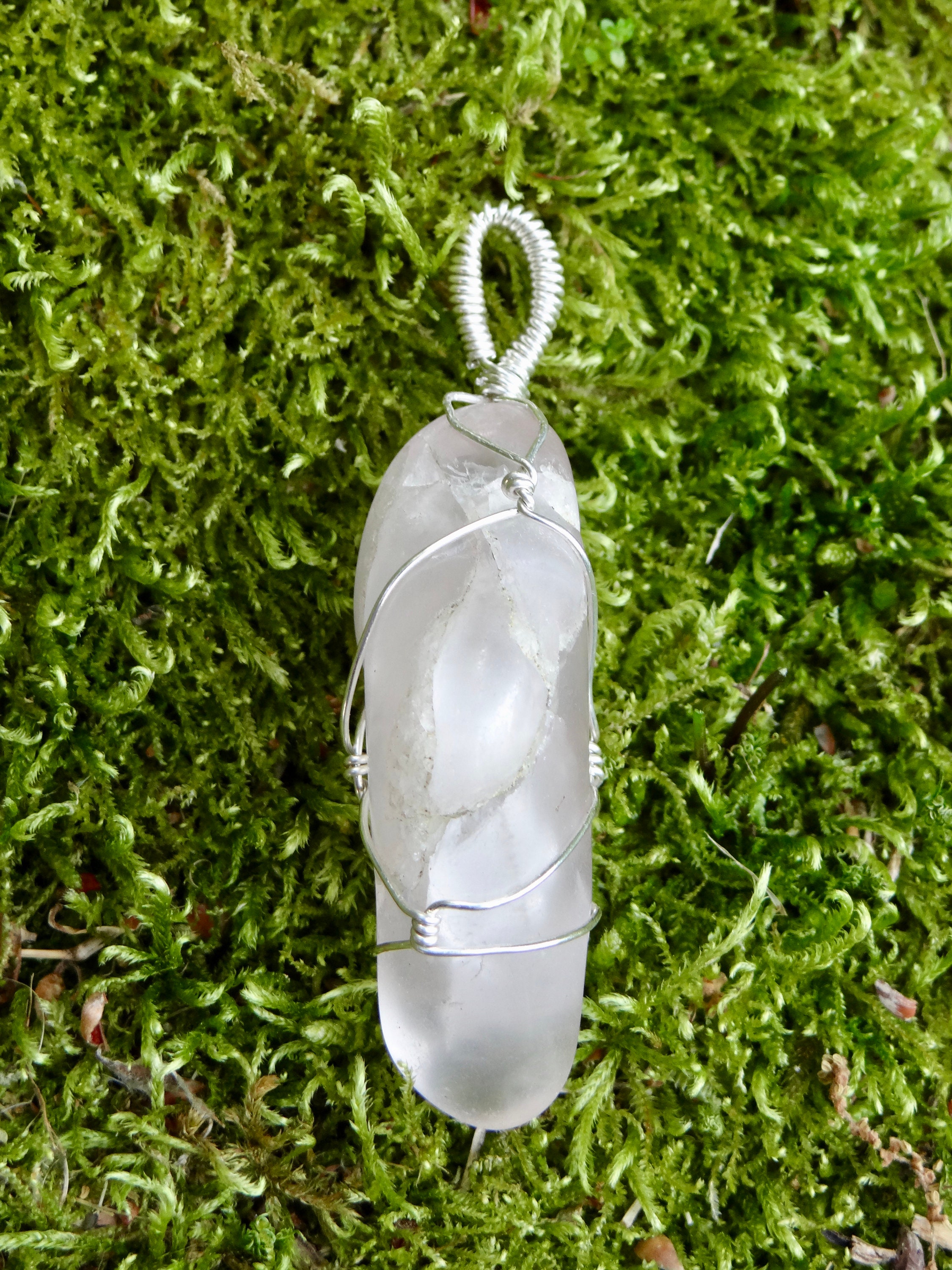 Rose Quartz Crystal Healing Pendant Etsy Denmark