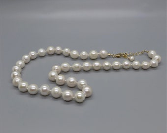 Classic Silk Knotted Pearl Necklace