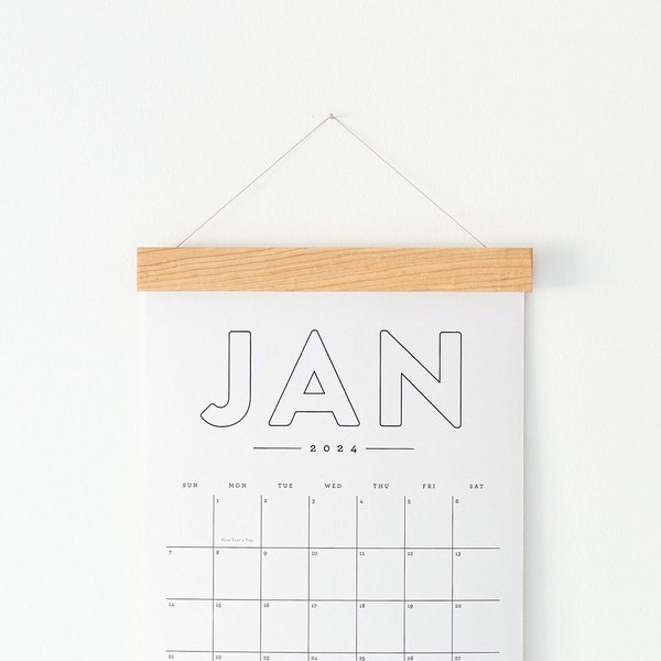 Extra Large Wall Calendar Etsy