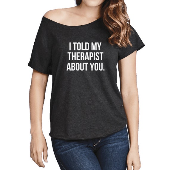 Mad Over Shirts I Told My Therapist About You Unisex Premium Racerback Tank top