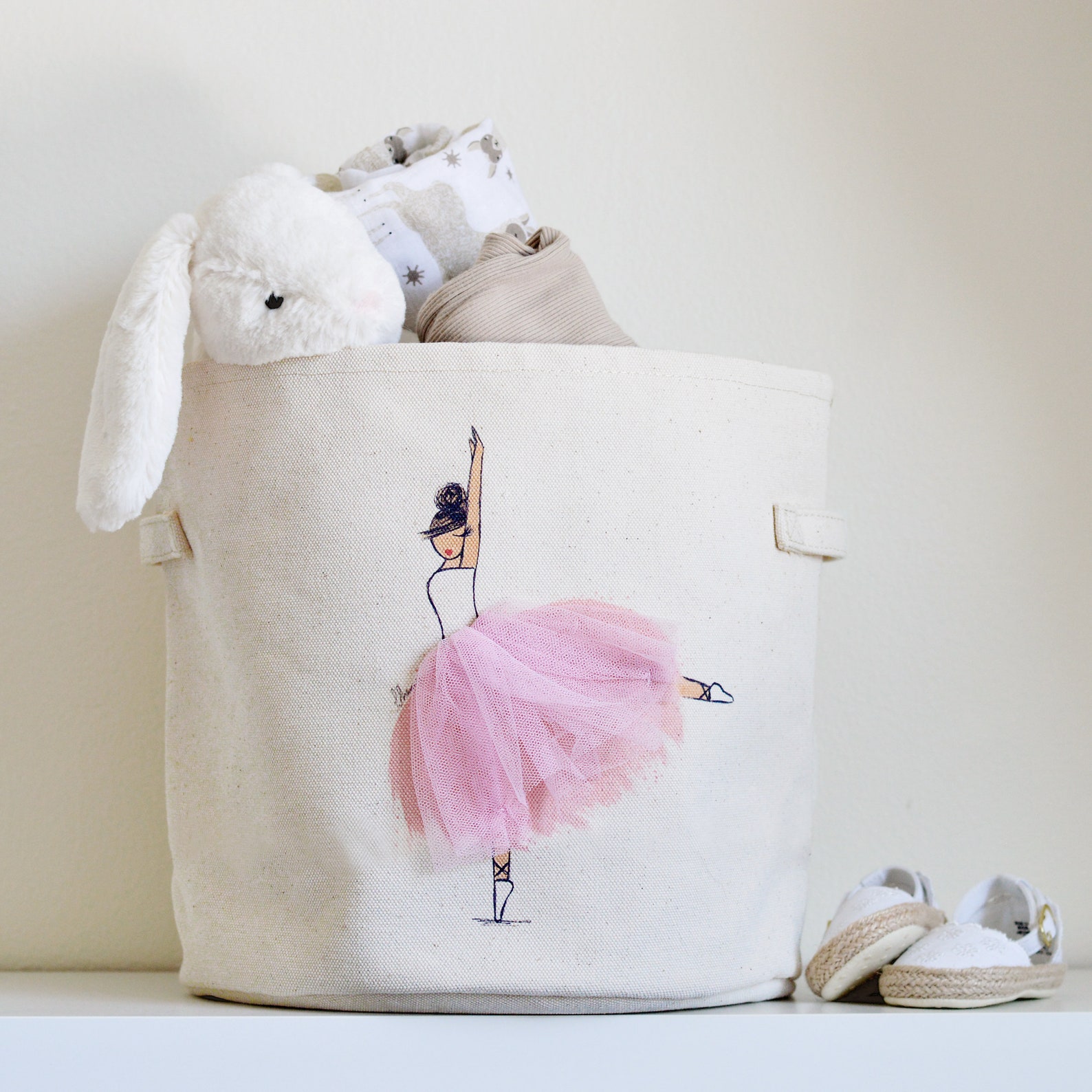 Kindergarten-Korb für Spielzeug Mädchen Zimmer Dekor Sofia | Etsy