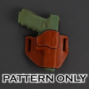 Leather Holster Pattern, S&W Shield EZ OWB Level 1 Digital Download