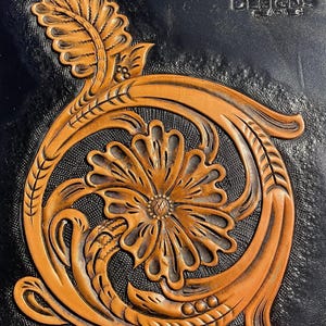 Leather Tooling Flower Pattern #122, Sheridan Style PDF Download