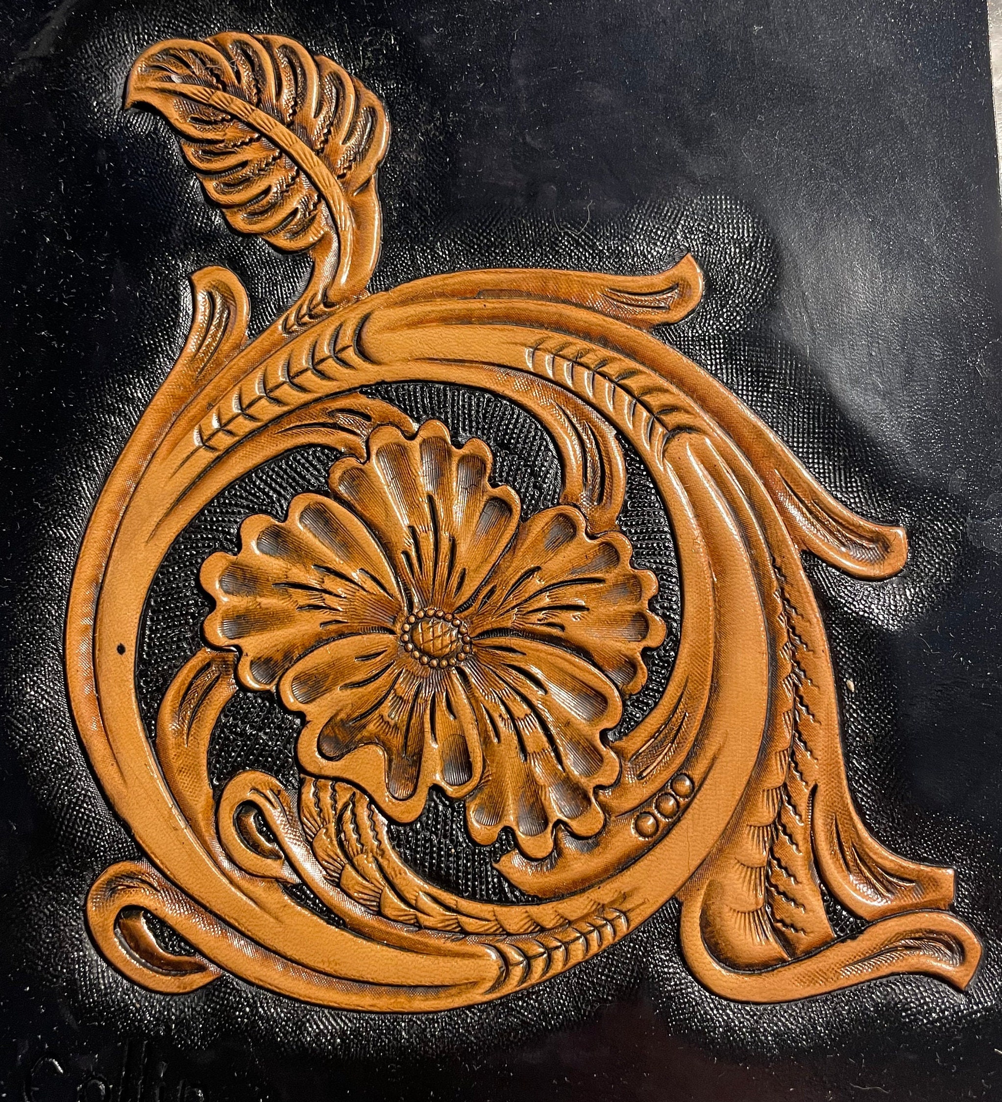 Sheridan Style Tooling Design, DIY Leather Carving Pattern - Etsy