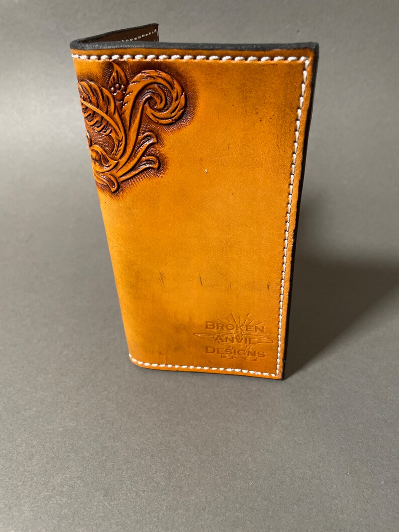 Tan Floral Roper Wallet - Etsy